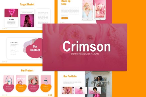 Crimson Creative Presentation Template Guide