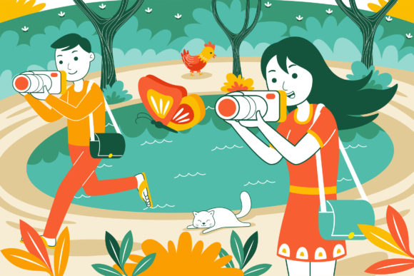 Elevating Creative Projects with Hobby Activity Vector Illustration 01