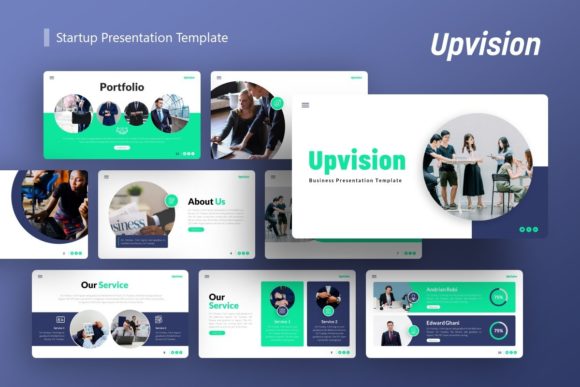 Evaluating Presentation Template - Upvision for Professional and Creative Use