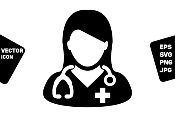 Evaluating the Nurse Icon Vector Female Person Profile for Design Projects
