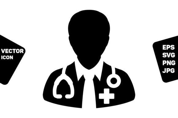 Evaluating the Physician Icon Vector Male Person for Medical Design Projects