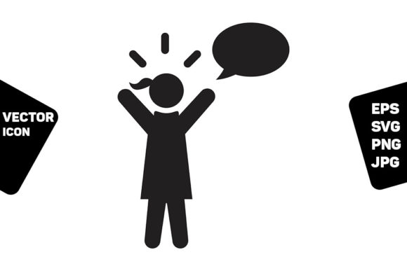 Message Icon Vector Female Person Symbol: Practical Applications for Modern Design