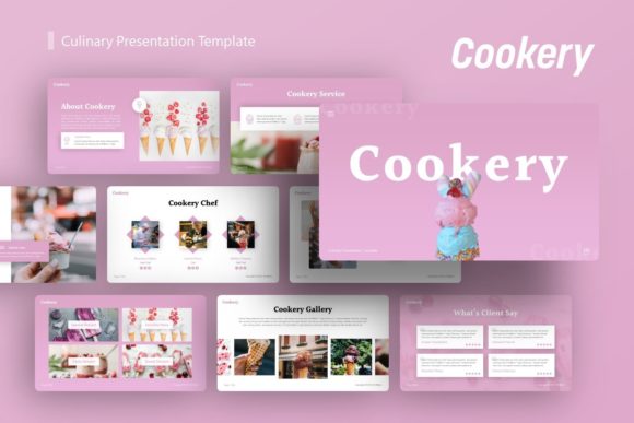 Presentation Template - Cookery: Elevating Culinary and Business Visuals