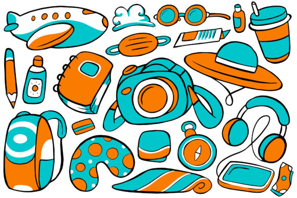 Travel Doodle Vector 01: Versatile Design Assets